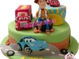 Cars et Woody de Toy Story