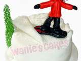 Snowboarder cake