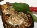 Aubergines a la mozarella : recette toute simple