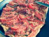 Divine recette de tarte fine a la tomate