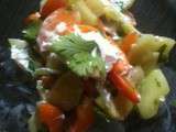 Originale la salade concombre abricots