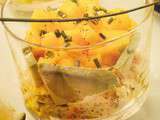 Verrine mangue crabe et avocat : une entree fraiche