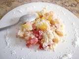 Crumble mangue-noix de coco & fraises (made in Hellocoton)