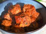 Boulettes de boeuf à l'ail des ours et ricotta