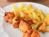 Brochette de poulet tikka