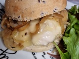 Burger alsacien au poulet et munster