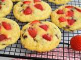 Cookies fraise et chocolat