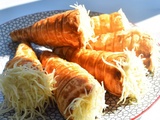 Cornets feuilletés au poulet et fromage