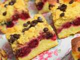 Crumb cake framboise chocolat