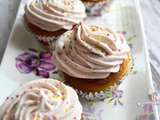 Cupcakes fraise et chocolat blanc