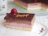 Entremet chocolat et framboise