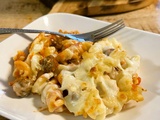 Gratin de pâtes aux Bolo balls