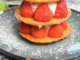 Mille feuille aux fraises de Cyril Lignac