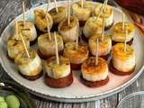 Mini-brochettes chorizo banane