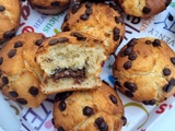 Muffins au yaourt coeur coulant chocolat