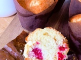 Muffins framboise chocolat blanc
