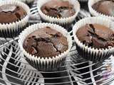 Muffins tout chocolat ultra fondants