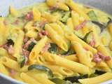 One pot pasta courgette et bacon