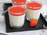 Panna cotta mascarpone et fraises