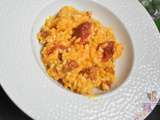 Risotto au chorizo et tomates rôties