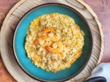 Risotto crevettes coco curry