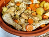 Tajine de poulet aux olives et citron confit