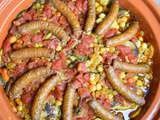 Tajine marocain au poulet et merguez