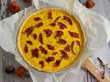 Tarte au potiron et chorizo