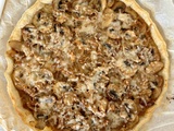 Tarte aux champignons et fromage ail et fines herbes