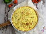 Tarte aux courgettes jaunes et fromages