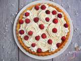 Tarte framboises chantilly spéculoos