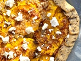 Tarte rustique butternut feta – pâte légère aux graines de lin