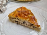 Tourte au poulet et champignons