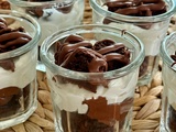 Verrines brownie-nutella