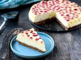 Cheesecake marbré framboise