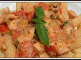 Pâte Tortiglioni au poulet sauce miel - moutarde à l'ancienne