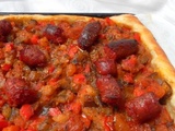 Tarte orientale aux saucisses merguez et aux légumes طارط مالحة بالصوصيص و الخضر