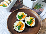 Kimbap vegan au tofu frit / Yubu Kimbap / 비건유부김밥