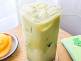 Matcha Latte glacé / Latte glacé au thé vert / 아이스녹차라떼