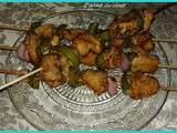 Brochette poulet aux poivrons