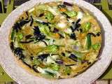 Omelette verdoyante aux fleurs de courgettes