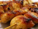 Brochette de poulet satay