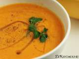 Soupe de lentilles corail et carottes {ronde interblog}