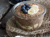 Overnight Oats | Mocha Banane et Chia