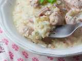 Risotto au saumon frais