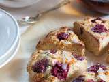 Scones amandes et framboises