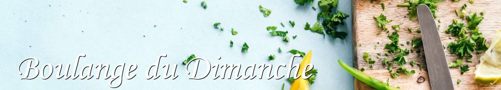 Recettes de Boulange du Dimanche