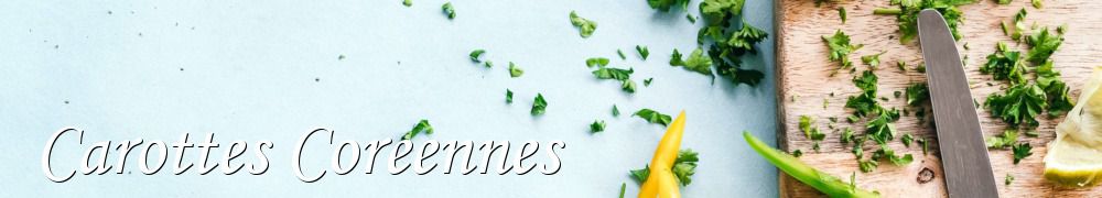 Recettes de Carottes Coreennes