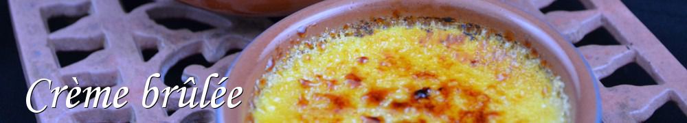 Recettes de Crème brûlée