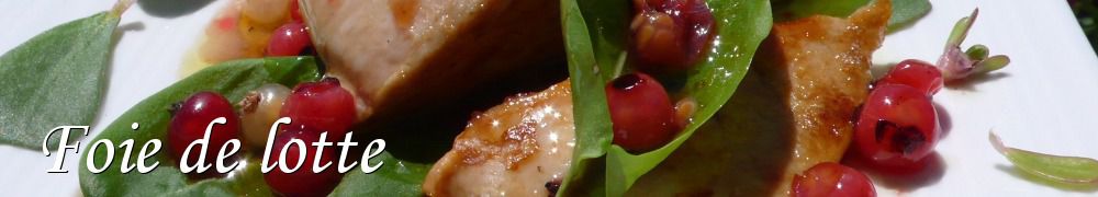 Recettes de Foie de lotte